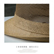 Соломка соломенной шляпы Мужская шляпа Sun Summer Outdoor Sun Shrotect Hat Hatesables Panama Top Hat Hat Hat Cool Hat Deep Khaki L Size (Окружность головы: около 60 см)