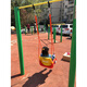 Shantoulin pueblo columpio infantil en interiores y al aire libre bebé swing al aire libre infantil niños niños un solo bar de barra canasta colgante colgante silla roja con cuerda