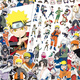 Bei Guang Naruto Sasuke Cartoon Aufkleber Helm Personalisierte Koffer Aufkleber wasserdichte trendige Marke Koffer Trolley Hülle Koffer Aufkleber Laptop Gitarre Kühlschrank Dekoration Wandkleher Aufkleber