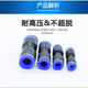 Maoyuan truck trachea quick-plug connector quick connector plastic straight-through PU connector 5 trachea 4 connector glue set of 6 8 (4-16) one each