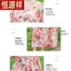 Hengyuanxiang (Hyx) Falda larga de mujeres de estilo étnico retro para el verano New Age Are-Age Lace que abraza el algodón adelgazante y el vestido floral de algodón floral 683 Pink M