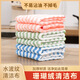 Rag kitchen dishcloth, thickened, water-absorbent, easy-to-clean dish towel, 5 pieces, random colors