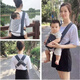 CLCEY baby traditional four-claw double-shoulder strap baby front-held back bag child multi-function lightweight breathable turban outer (cloth style) four-claw insertion buckle