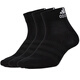 Adidas men and women socks 2024 new sports running triple pair black and white sports medium and high tube socks DZ9435 DZ9435/triple pair medium tube thin model M[39-42 codes] counter fake one compensation ten