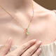 Crystal Lucky Bag Necklace for Women, Hotan Jade Pendant, Temperament, High Quality, Mother’s Birthday Gift, Jade Pendant for Wife’s Anniversary, Heart-warming Hotan Jade Necklace-D1257