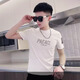Meloban (Meloban) 2025 summer hot pure cotton XS size short sleeve T-shirt for men with a short short slim fit short body tights White M - (recommended 90-105Jin [Jin equals 0.5 kg])