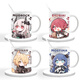 Yingtang morgen Arche umgeben Q Version W KELSICATI WASSER MOUM MILK MILK TURKEM GRÖSSE WASSER TRINK WASSER CUP XR723 SAGA Exquisite Tasse [Tassen + Löffel]