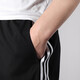 阿迪达斯 （adidas）短裤男裤2025春季新款运动裤梭织透气速干健身训练休闲裤五分裤 HC9737黑色 S