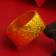 Craftsman gold ring for men and women pure gold 999 ancient style personality grand solid large face domineering wide face new style gift giving face width 1 cm 22g leave a circle number after placing the order and refund the money according to the physical gold