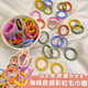 Zuoou children's headband does not hurt hair, high-quality girls' hair band hair rope 2025 new rubber band hair rope baby hair accessories for women, rainbow color canned about 20 pieces