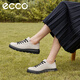 ECCO loafers for women 2023 women's single shoes thick-soled platform shoes British small leather shoes trendy 216203 black 21620301001 37