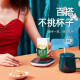 Lixiangxin 55 degree constant temperature cup heated coffee cup company annual meeting business custom logo gift for customers practical warm cup dark green ceramic gift box 400ml