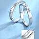 Catiro Twin Knot 999 Silver Couple Rings A Pair of Rings Adjustable Wedding Proposal Birthday Gifts for Girlfriends Twin Knot Rings/999 Silver/Free Engraving