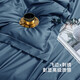 Made in JD.com, 80 long velvet cotton bed four-piece set, embroidered tribute satin craft, 1.8-meter bed, Bali blue