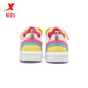 Xtep children's women's sports shoes rainbow low-cut sneakers boys' wear-resistant white shoes 680116319159 white red blue 29