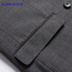 Romon suit men's double-breasted casual business retro men's suit jacket slim wedding groom's dress for men