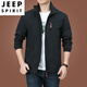 Jeep Spirit Outdoor Herrenjacke Herbst und Winter 2022 Neue Herbstkleidung mittleren Alters mittleren Alters und Herren Frühlings- und Herbst-Dicke 9898 Khaki Style plus Fleece m