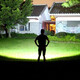 Faros LED con luz fuerte y lámpara de lámpara de cargación de largo alcance de largo alcance de la cabeza ultra brillante.