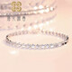 Platinum bracelet for women pt950 love platinum 950 heart-shaped simple bracelet as a gift for girlfriend (length 16+3cm)
