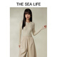 THE SEA LIFE Ou Hai Yisheng 24 spring and summer sweater looks slim and thin slim commuting base shirt X15738 Glacier Gray M