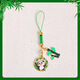 Tazhili Metal Panda Keychain Phone móvil Accesorios Hanging Accesors Lindo pareja Bolsa de escuela colgando pequeños regalos masticando panda de bambú + hojas de bambú 1