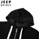 Jeep Spirit Cord -Herrenjacke mit Kapuze Frühling und Herbst Großgröße Casual Vielseitige Strickjacke Pullover Top Jacket 12099 Brown 5xl 200225jin [Jin gleich 0,5 kg] über