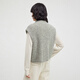 
The same style stand collar warm horse clip for the broadcast mall for women 24 new winter double zipper temperament layered top BDR4MD3897 G50 reed gray S