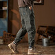 JEEP SPIRIT Jeep Heavy Working Pants Men's 2024 New American Loose Foot Casual Spring and Summer Harun Long Pants FJ1662~Grey Army Regular 30 [Recommended 135-150Jin [Jin equals 0.5 kg]]