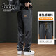 JEEP SPIRIT2025 Summer New Thin American Casual Pants Men's Trendy and Evergrande High Street Trendy Loose Straight Imitation Denim Trousers 2901 Black Regular XL [Suggested 125-145Jin [Jin equals 0.5 kg]]