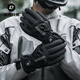 Rock Brothers Cycling Gloves Windproof and Warm Road Mountain Bike Electric Vehicle Long Finger Knob Autumn and Winter Black 2XL