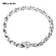 Miss JuJu boutique pt950 pure platinum bracelet for men, platinum wolf head bracelet, domineering and high-end jewelry for men, weighs 28.48g, is 16cm long, and is about 6.2mm thick.