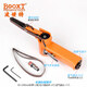 
BOOXT ​​AT-7009 Industrial Pulse Narrow-Edge Handheld Pneumatic Belt Sand Machine 10*330 Arc Angle Position Grinding Orange