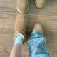 Marque Broken Code Ins Maillard Retro Bottes de neige pour les femmes en hiver, Nouvelle chaussures de coton chaude en velours et de coton chaud en velours pour femmes marron 37
