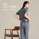 Agentmuse pajamas for women modal super soft and fashionable short-sleeved trousers for outdoor wear home clothing suit 825 Cypress Green S