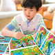 Focus training to find differences, basics for 2-3 years old, left and right brain whole brain intelligence development, fun manual brain game cards to find differences, children's enlightenment educational early education toys, 64 pages of cards that can be erased and written repeatedly for training