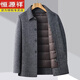 Hengyuanxiang manteau en peluche en laine double face pour hommes en automne et hiver épaissis épaissis de papa d'âge moyen manteau de laine de laine pour hommes