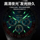 OUPINKE SWEISS Zertifizierte Marke Automatische mechanische Uhr Watch Herren Green Water Ghost Herren High-End Watch Birthday Gift für Freund Oubinke-3271-Steel Belt Blau
