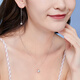 Lukfook Jewelry Platinum 950 shell platinum necklace set with extension chain as a gift Price L19TBPN0004 1.99 grams (including labor cost 285 yuan)