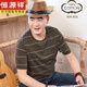 Hengyuanxiang Dad Summer Camiseta de manga corta El padre de mediana edad del padre de mediana edad de los hombres de mediana edad.