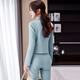 Purple charm suit women's autumn and winter business suit high-end fashion simple design small two-piece trousers brown (single suit) XL (recommended 115-125 Jin Jin equals 0.5 kg)