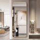 Dida Life Dida Life Miroir en plein corps Miroir mural mural monté mural Miroir mural auto-adhésif Miroir de maison simple maison et habillage de chambre miroir ajusté Miroir Gentleman noir 40 * 150 (Miroir argenté haute définition)