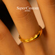 SUPERCUSTOM Beautiful Mountain Ring 18K Gold Pure Gold Couple Ring Mountain Peak Ring Rizhao Jinshan Siguniang Mountain No. 15-16/single piece