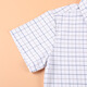 Xiangguotu children's plaid short-sleeved shirt summer pure cotton school uniform tops boys and girls casual shirts for middle-aged and older students class uniforms boys plaid long-sleeved shirts 140cm