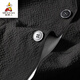 Scarecrow's daily single god clothes coolmax spring and summer thin men's breathable elastic casual and iron-free suit jacket upgraded black A829 L 175
