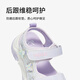 Tyrannis Kids new summer sandals for middle and older children with soft sole Velcro fashion anti-slip beach shoes purple 35 inner length 22.5cm suitable for feet 21.5cm long