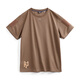 Maden Workwear American Casual Honeycomb Textur kurzärmelig T-Shirt Herren Sommer Basic atmable Sweat Training Top Kaffee L.
