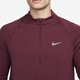 Nike (Nike) Sitio web oficial Camiseta de manga larga Spring Spring Spring Sportswear Running Fitness Stand Collar Top FB8565-681 Dark Red XL