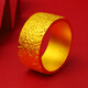Craftsman gold ring for men and women pure gold 999 ancient style personality grand solid large face domineering wide face new style gift giving face width 1 cm 22g leave a circle number after placing the order and refund the money according to the physical gold