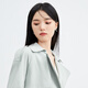 
Autumn Water Yiren French Trench Coat Women's Spring New British Style Double Breasted Temperament Loose Top Water Green M
