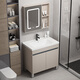HKFF Honeycomb Gabinete de baño de aluminio Cerámica Integrada Integrada Baño Lavado Gabinete Combinación Balcón Basina Fregadero Findeo F828 Honeycomb 80cm